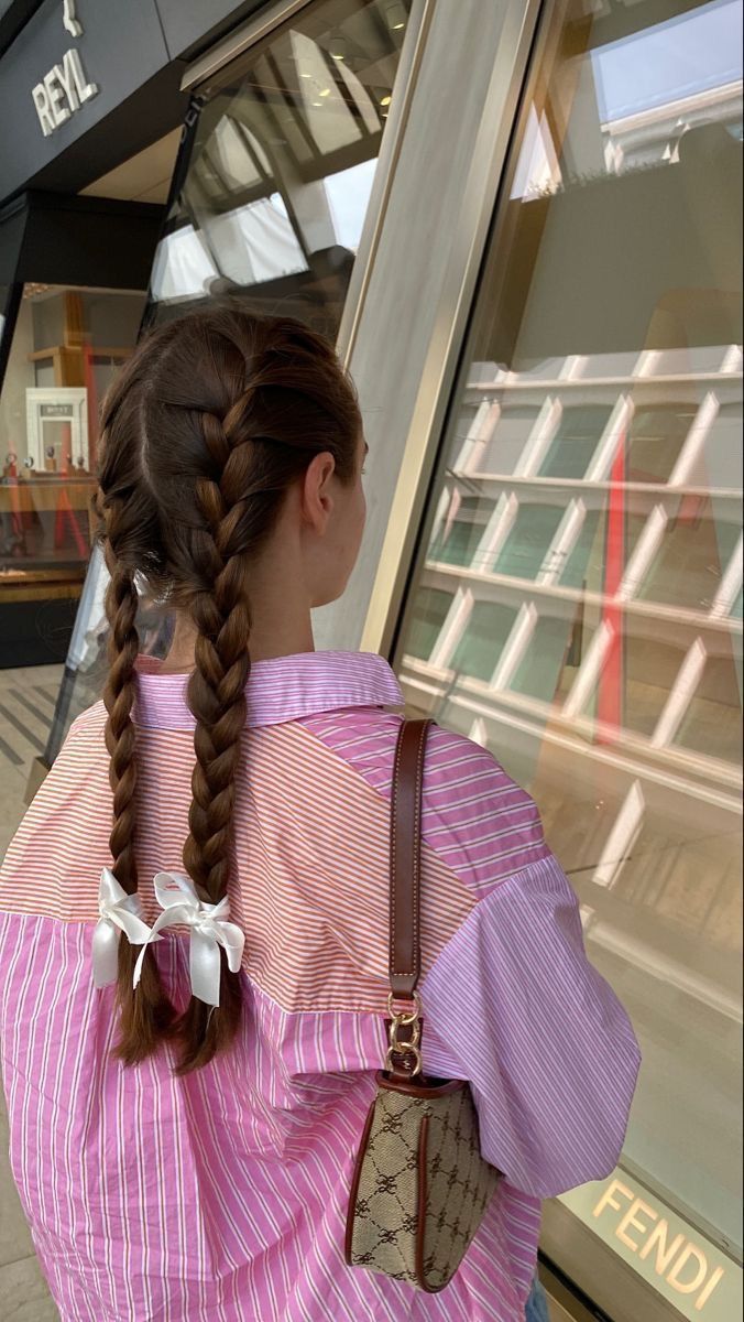 γαλλικές πλεξούδες-με-φιογκάκια-ιδέες-