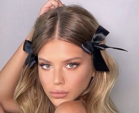 ιδέες-για-coquette hair-με-φιογκάκια-