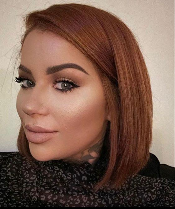 melted-chocolate-μαλλιά-σε-αυστηρό καρέ-ιδέες-