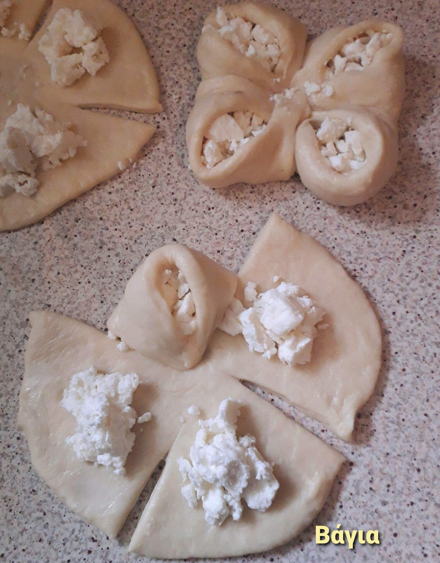 ζαμπονοπιτάκια-σε-σχήμα λουλούδι-συνταγή-