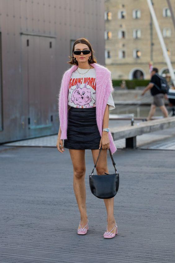 t-shirt-με-μίνι φούστα-ιδέες- t-shirt-με-μίνι φούστα-ιδέες-