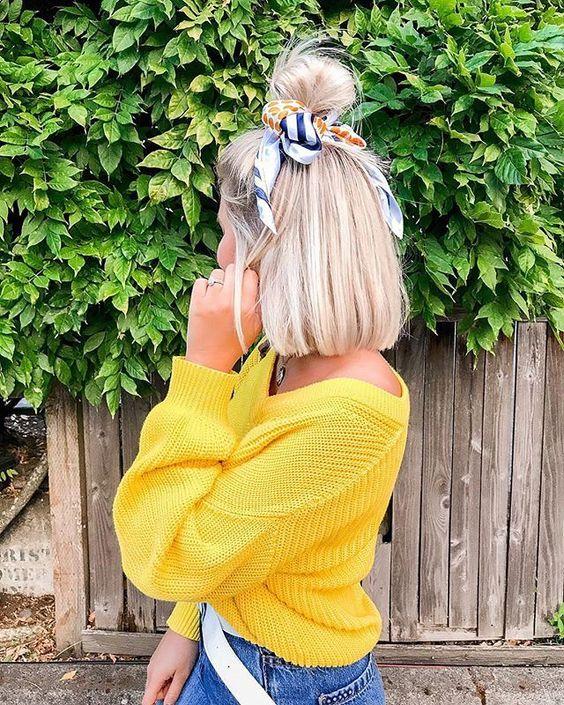 κορδέλα-σε-καρέ-ξανθά μαλλιά-ιδέες- κορδέλα-σε-καρέ-ξανθά μαλλιά-ιδέες-