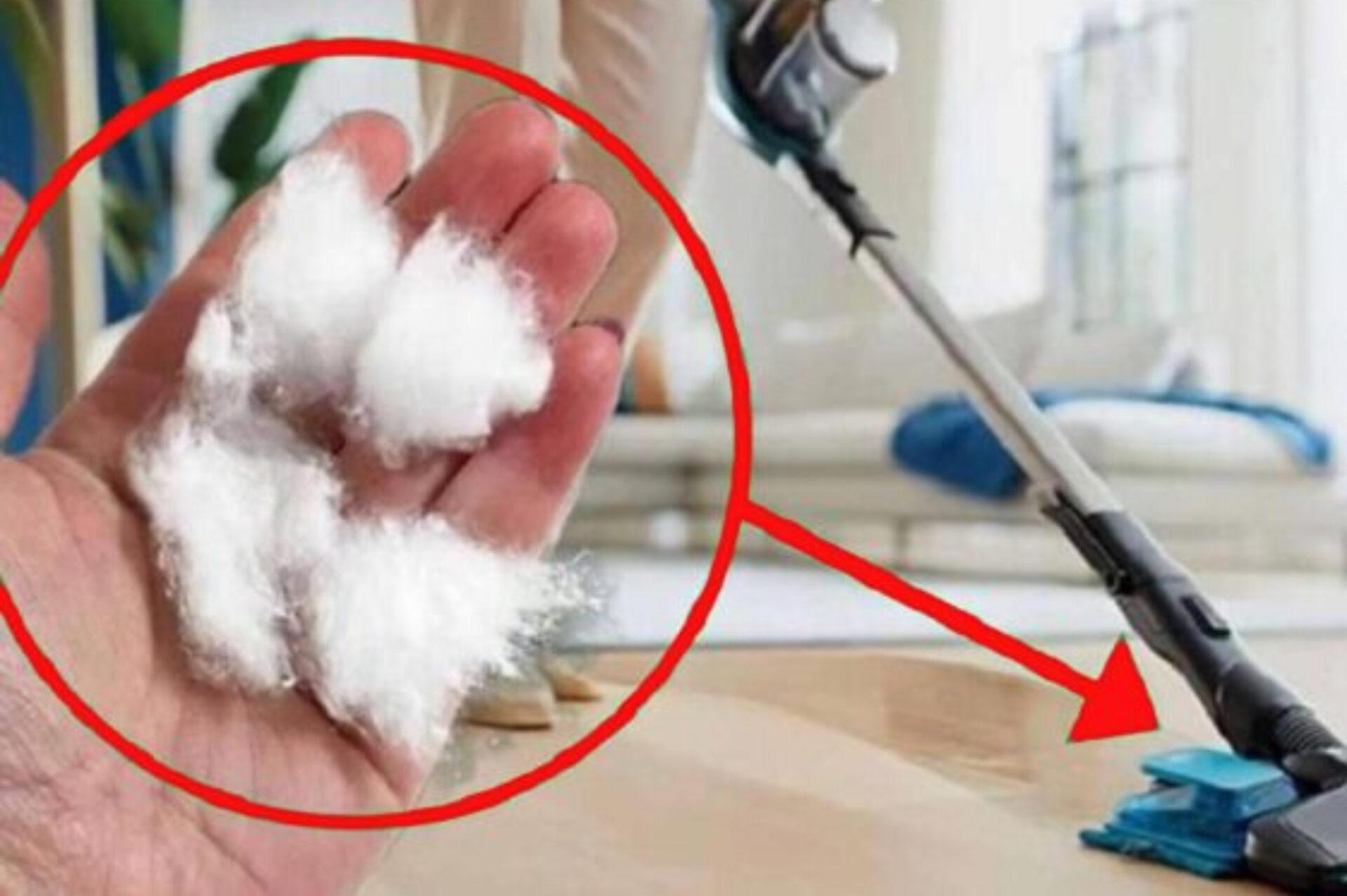 Γιατί πρέπει να βάλετε βαμβάκι στην ηλεκτρική σκούπα: Το κόλπο που θα σας λύσει τα χέρια