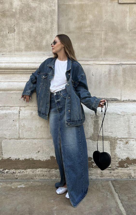 ιδέες-για-total denim looks-την-Άνοιξη 2024-