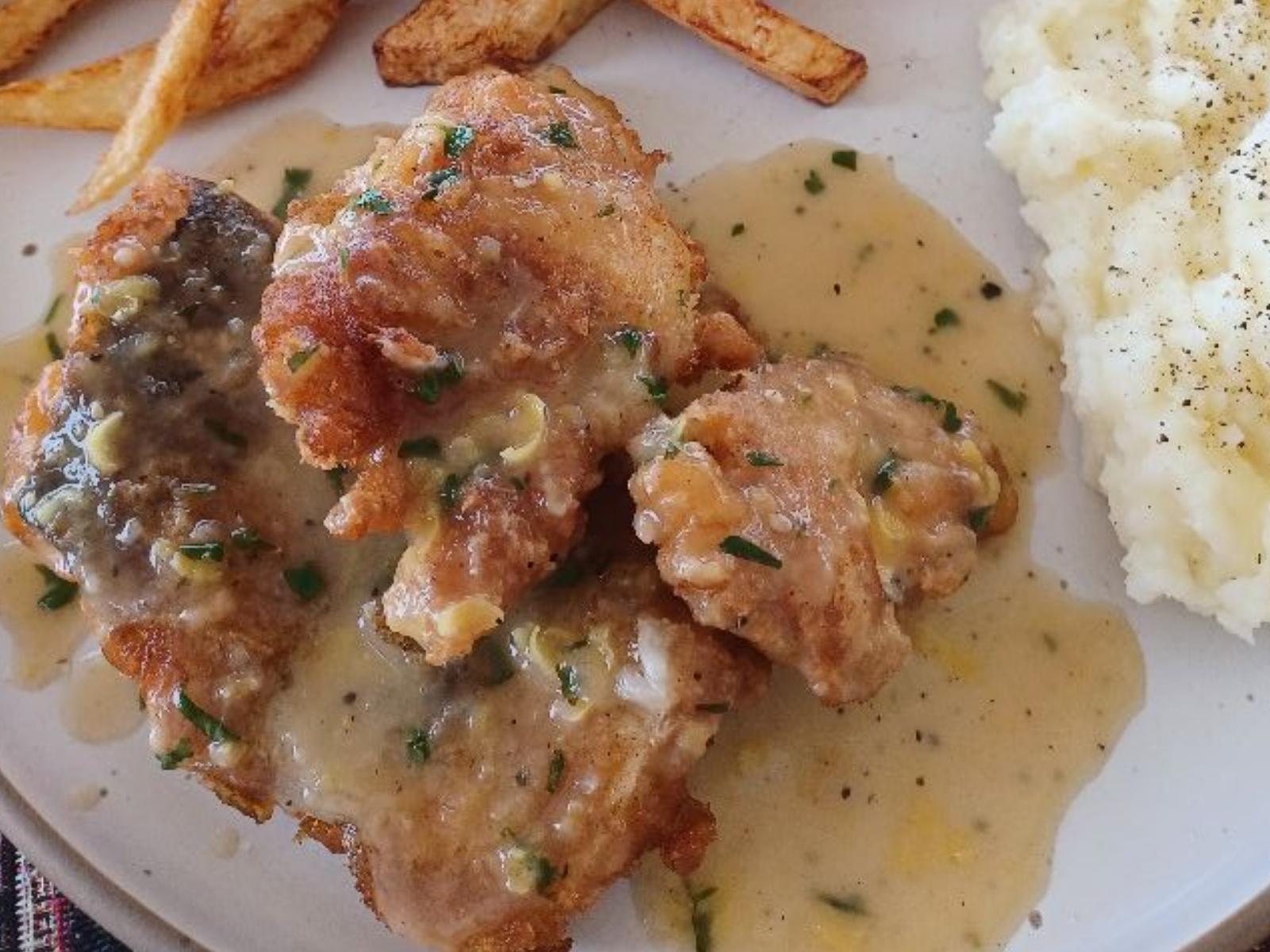 μπακαλιάρος-σκορδαλιά-με-σάλτσα λεμονιού-συνταγή-