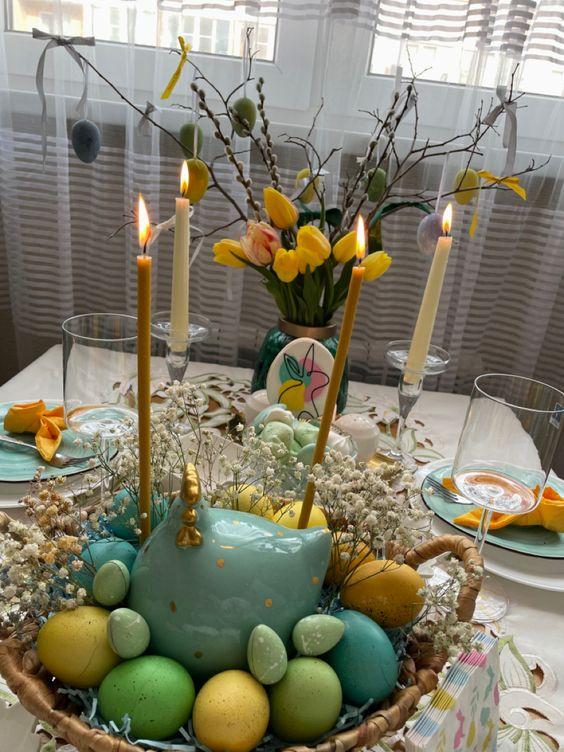 floral διακόσμηση-Πάσχα 2024-τάσεις-στη-Πασχαλινή διακόσμηση-και-στα-Πασχαλινά αυγά-ιδέες-