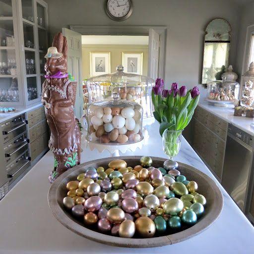 μεταλλικά χρώματα-Πάσχα 2024-τάσεις-στη-Πασχαλινή διακόσμηση-και-στα-Πασχαλινά αυγά-ιδέες-