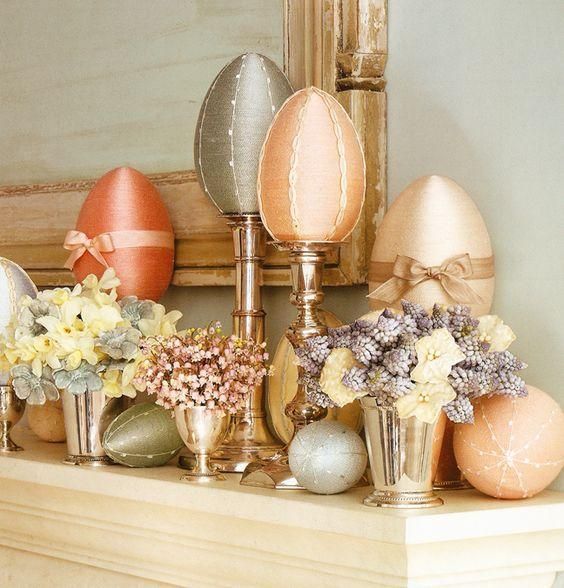 γκλίτερ-και-μεταλλικά χρώματα-στη-Πασχαλινή διακόσμηση-ιδέες-