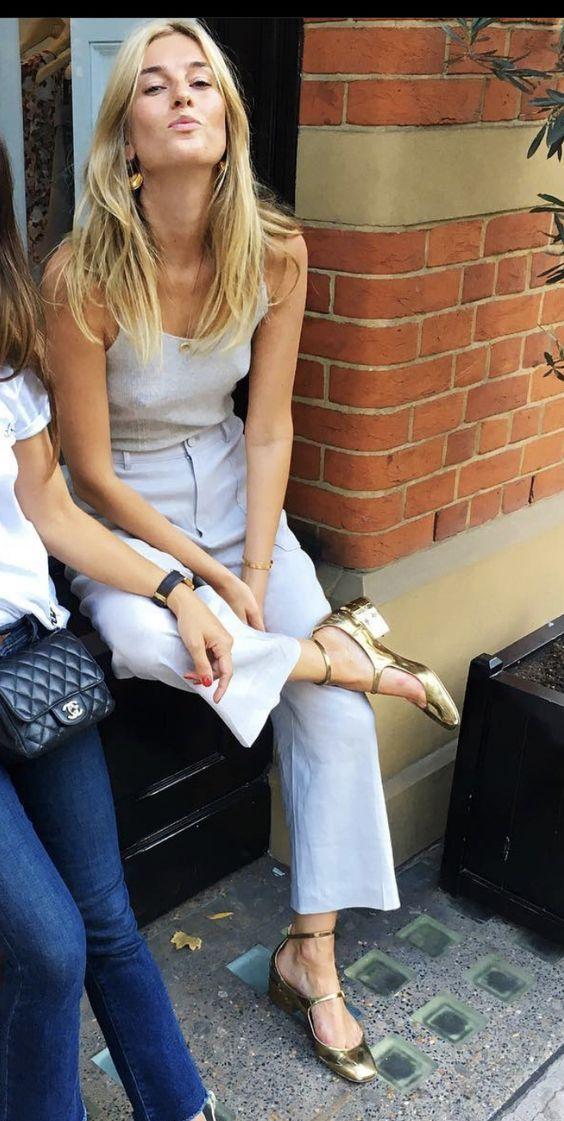 χρυσά-Mary Jane-παπούτσια-ιδέες-