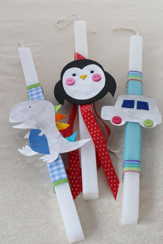 πασχαλινές λαμπάδες-για-βρέφη-diy-ιδέες-