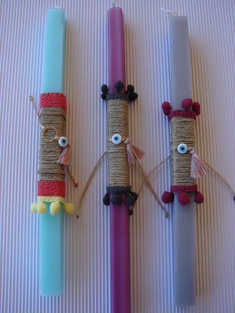 ιδέες-για-diy-Πασχαλινές λαμπάδες-για-παιδιά-Πάσχα 2024-