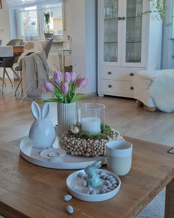 πασχαλινοί-δίσκοι-με-λαγουδάκια-και-λουλούδια-ιδέες-