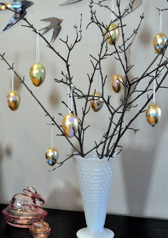 πασχαλινό-δέντρο-με-χρυσά αυγά-ιδέες-