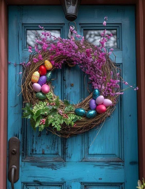 πασχαλινό-στεφάνι-από-κλαδιά-με-αυγά-ιδέες-