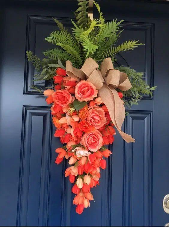 ιδέες-για-ανοιξιάτικα-πασχαλινά στεφάνια-Πάσχα 2024-