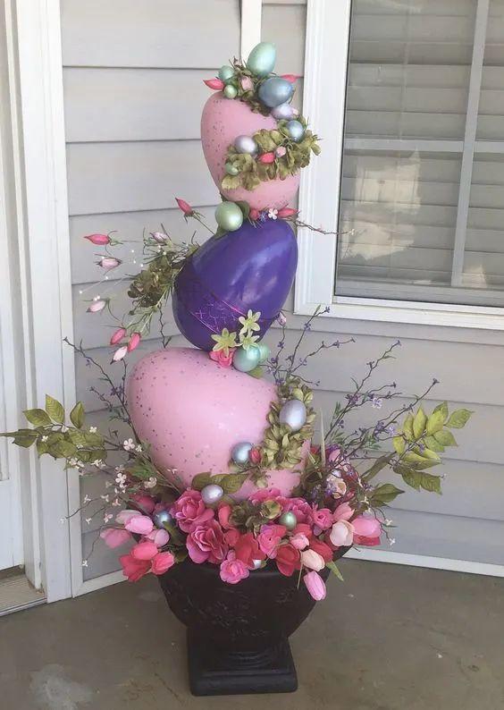 ιδέες-για-πασχαλινή διακόσμηση-στην-αυλή-και-στο-μπαλκόνι-Πάσχα 2024-