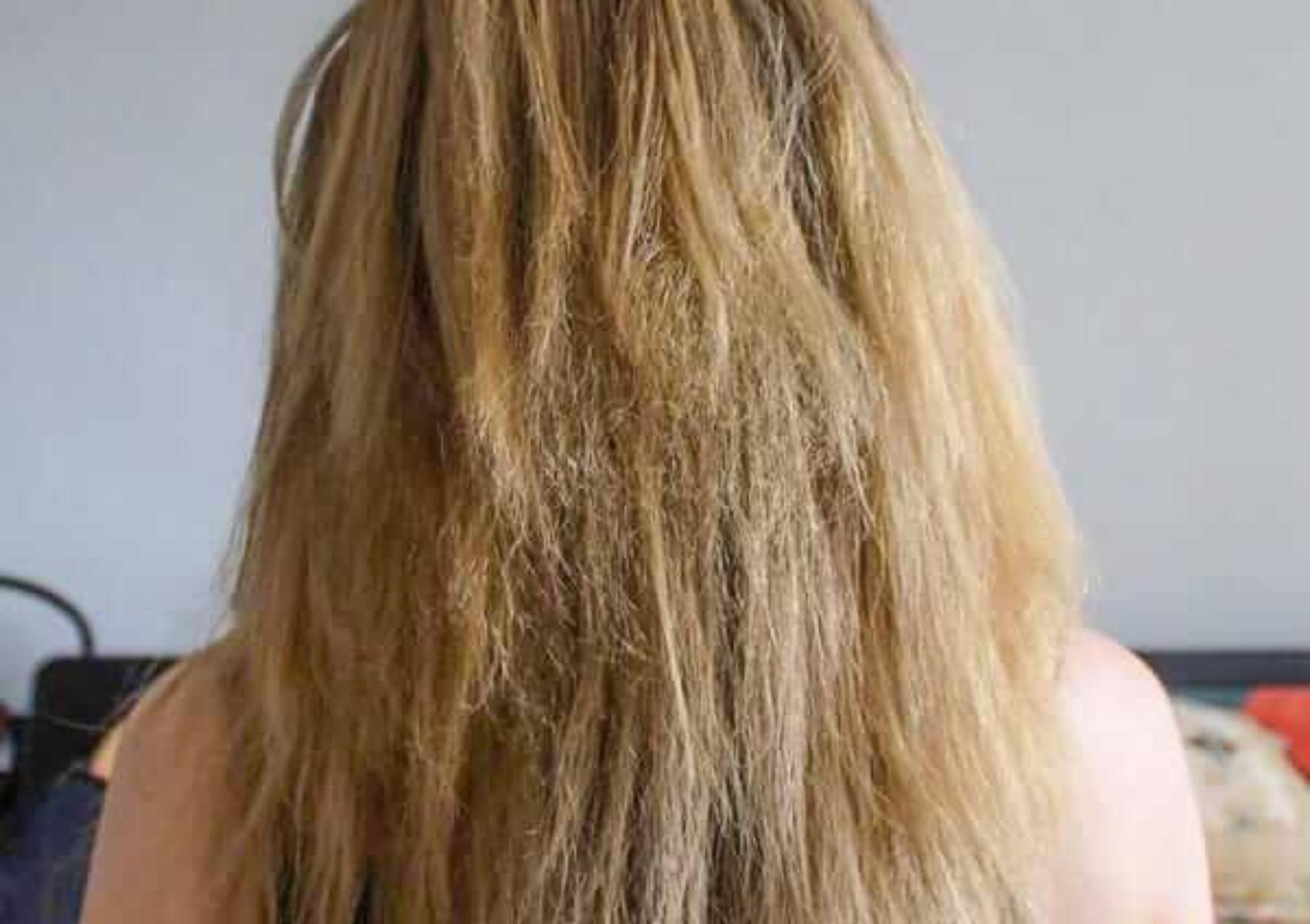 Φτιαξτε σπιτική θεραπεία κερατίνης για κατεστραμμένα μαλλιά με ψαλίδα και φθορές