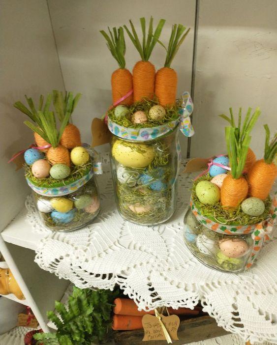 ιδέες-για-γυάλινα-πασχαλινά-βαζάκια-για-διακοσμητικά-Πάσχα 2024-