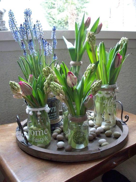 ιδέες-για-γυάλινα-πασχαλινά-βαζάκια-για-διακοσμητικά-Πάσχα 2024-