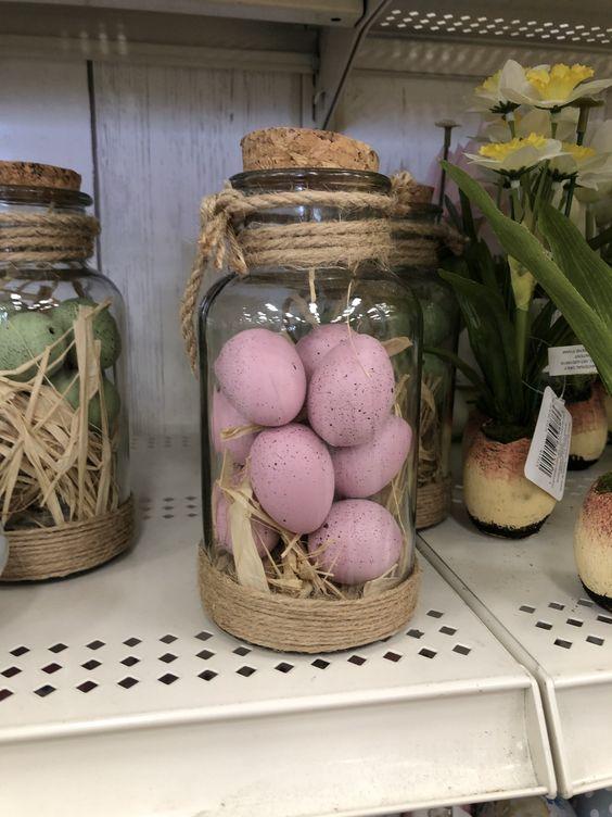 ιδέες-για-γυάλινα-πασχαλινά-βαζάκια-για-διακοσμητικά-Πάσχα 2024-