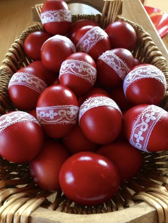 Κόκκινα Πασχαλινά αυγά: 15 ιδέες να τα διακοσμήσεις
