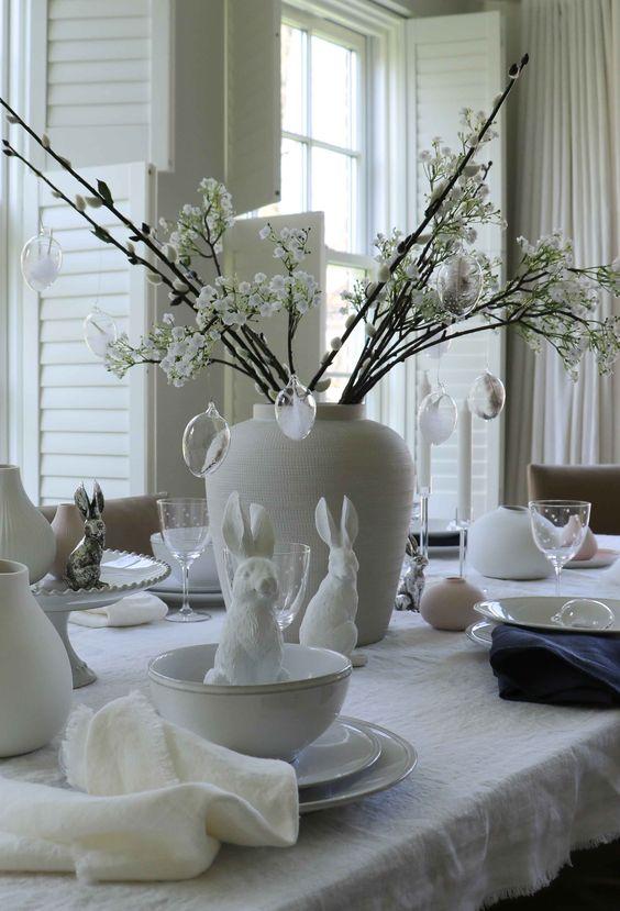 λευκή-διακόσμηση-στο-πασχαλινό-τραπέζι-ιδέες- λευκή-διακόσμηση-στο-πασχαλινό-τραπέζι-ιδέες-