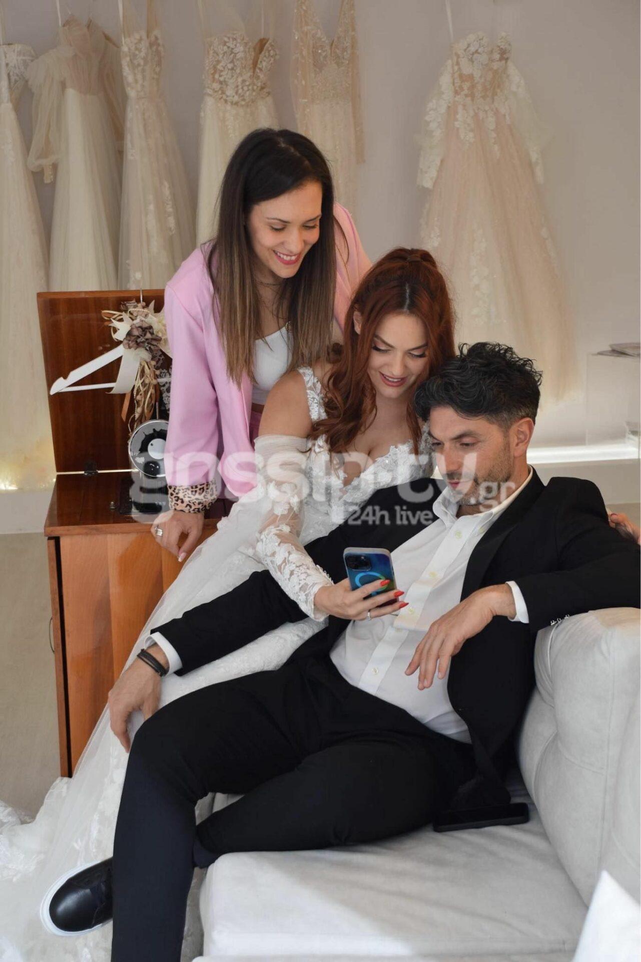 Παντρεύονται Σπύρος Μαρτίκας και Βρισηίδα Ανδριώτου : Φωτογραφίες απο την πρόβα νυφικού