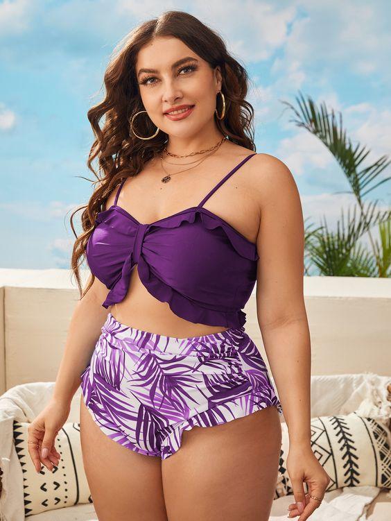 μοβ-plus size-μπικίνι-σε-φλοράλ σχέδια-ιδέες- μοβ-plus size-μπικίνι-σε-φλοράλ σχέδια-ιδέες-