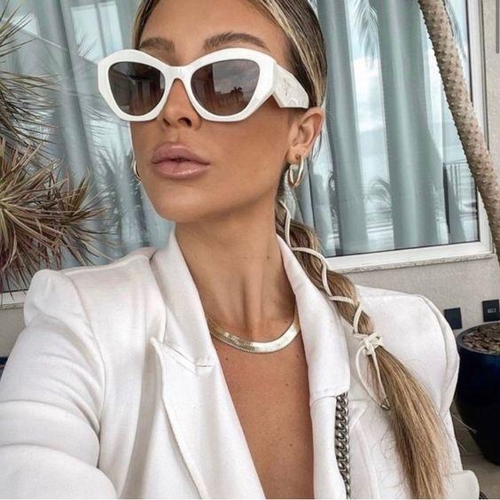 λευκά-γυαλιά ηλίου-τάσεις-Άνοιξη-Καλοκαίρι 2024-ιδέες-