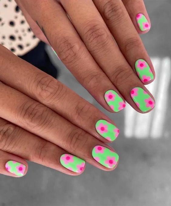 λαχανί-νύχια-με-λουλούδια-ιδέες- λαχανί-νύχια-με-λουλούδια-ιδέες-