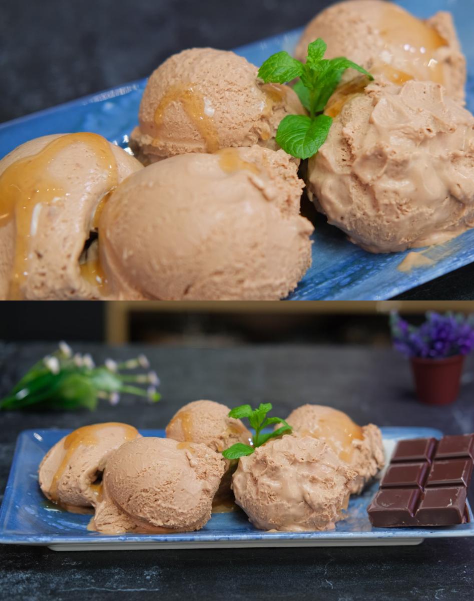 μαλακό-παγωτό-πραλίνα-σοκολάτα-συνταγή-