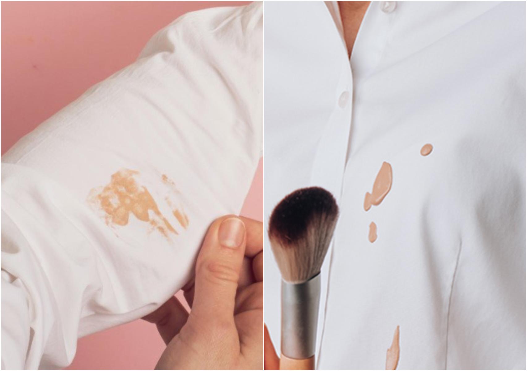 Καφέ και κίτρινα σημάδια στα ρούχα σας από make up: Κάντε τα ξανά σαν καινούρια χωρίς να ξεθωριάσουν