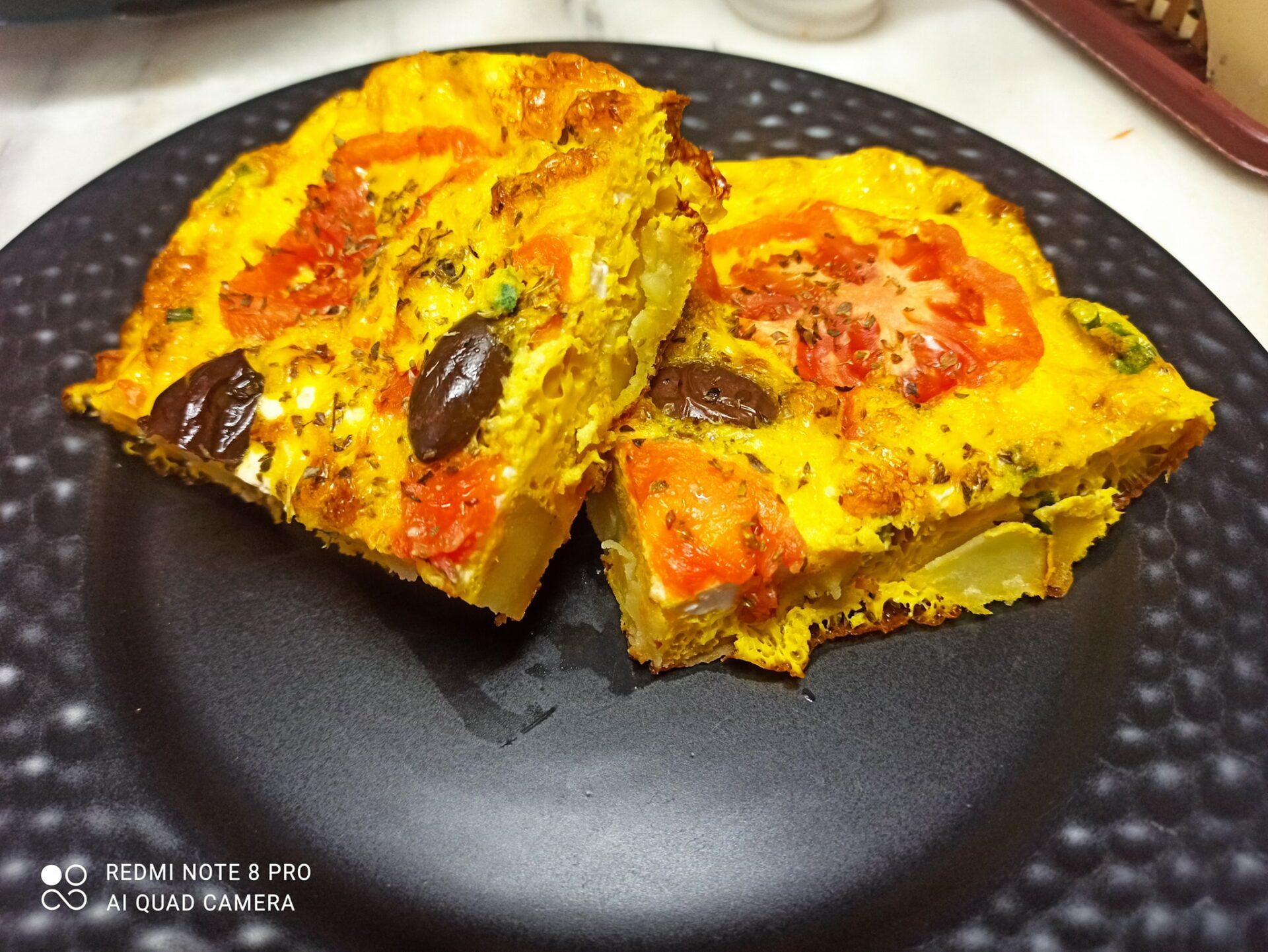 Χωριάτικη-ομελέτα φούρνου-συνταγή-