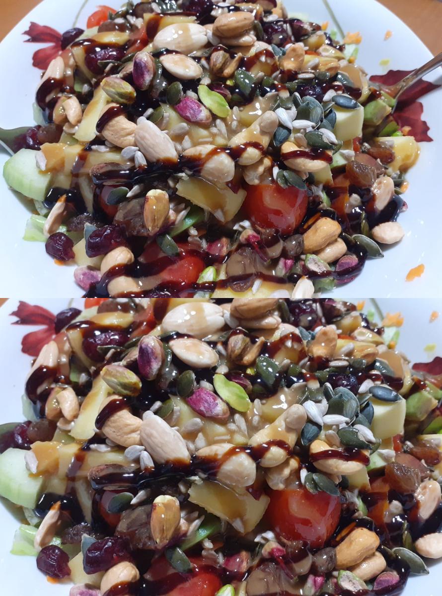 Σαλάτα-με ξηρούς καρπούς-αβοκάντο-και-μάνγκο-συνταγή- Σαλάτα-με ξηρούς καρπούς-αβοκάντο-και-μάνγκο-συνταγή-