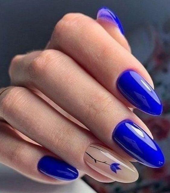 μπλε-ηλεκτρίκ-νύχια-με-λουλούδια-ιδέες- μπλε-ηλεκτρίκ-νύχια-με-λουλούδια-ιδέες-