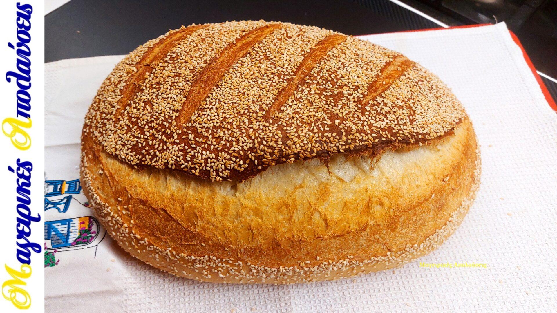 ψωμί-χωρίς φούσκωμα-χωρίς-ζύμωμα-Γιώργος Ζώλης-συνταγή-