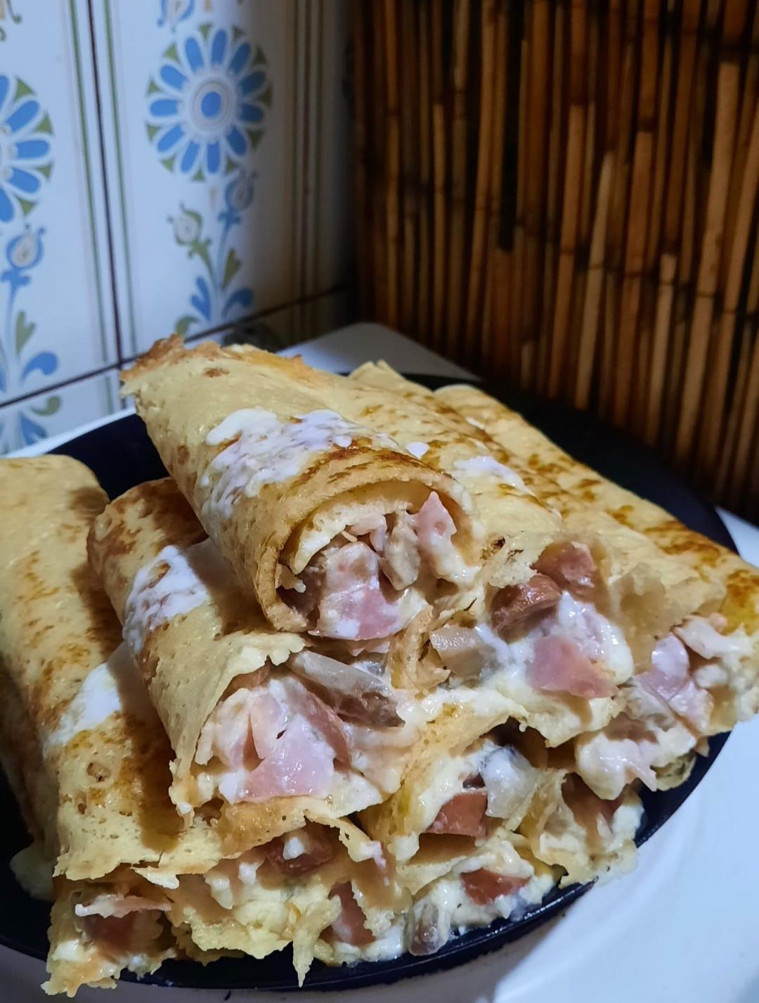 Αλμυρές κρέπες-με κρέμα γάλακτος-συνταγή- Αλμυρές κρέπες-με κρέμα γάλακτος-συνταγή-