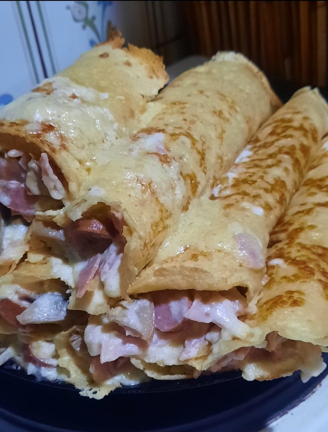 Αλμυρές κρέπες-με κρέμα γάλακτος-συνταγή- Αλμυρές κρέπες-με κρέμα γάλακτος-συνταγή-