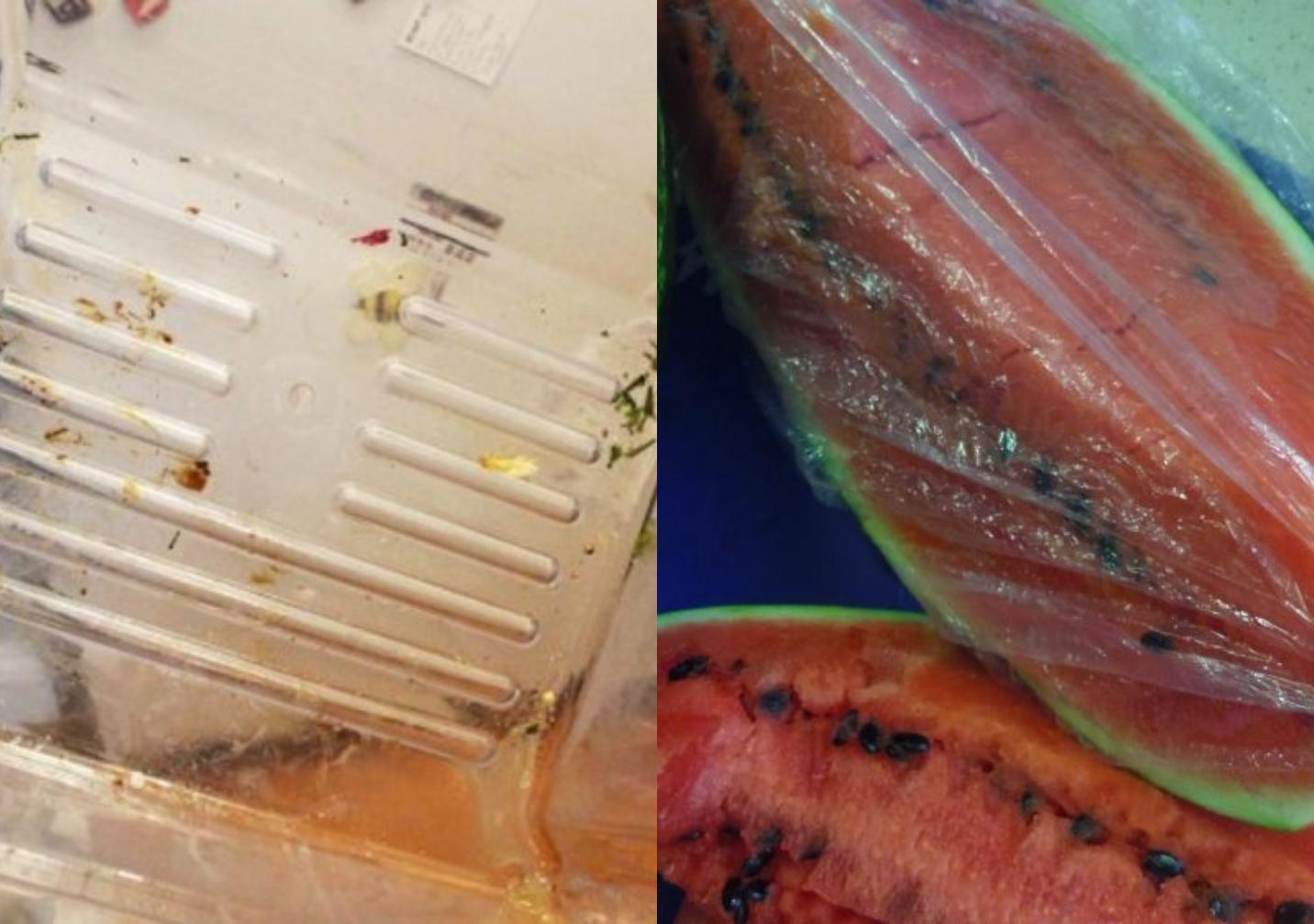  Μουχλιασμένα τρόφιμα σάλτσες και τρεξίματα από καρπούζι ή πεπόνι στο ψυγείο: Πως να το καθαρίσετε και να το απολυμάνετε 