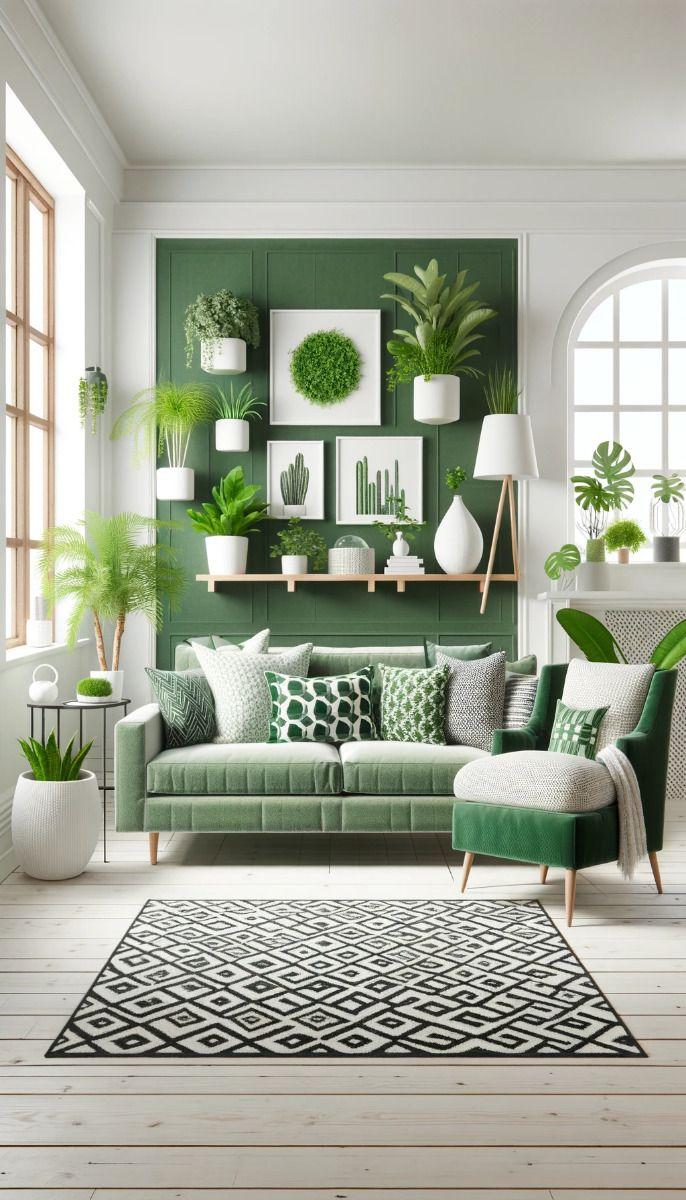 πράσινος-τοίχος-στο-καθιστικό-ιδέες- πράσινος-τοίχος-στο-καθιστικό-ιδέες-