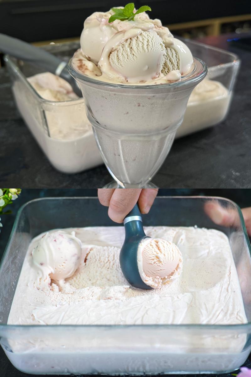 παγωτό-φράουλα-με-κεφίρ-συνταγή-