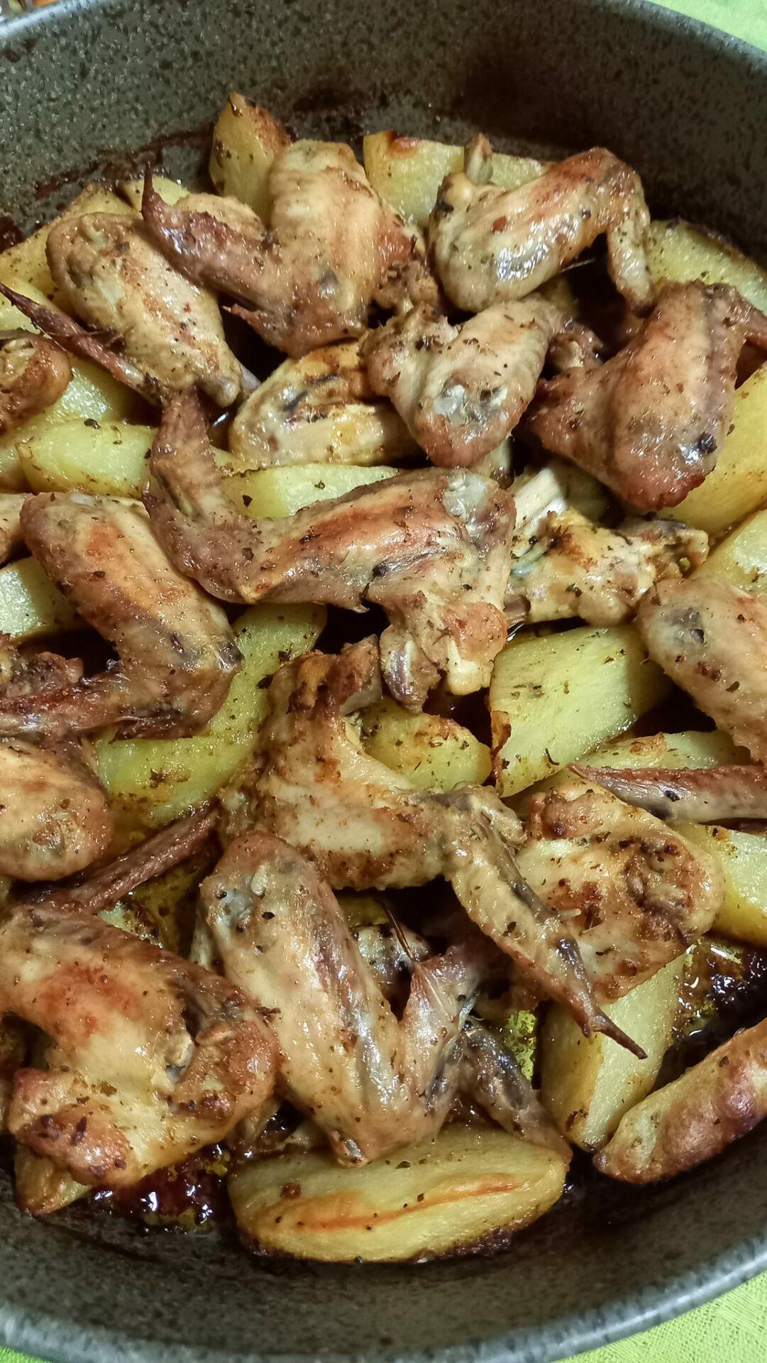 φτερούγες-με-πατάτες-στο-φούρνο-συνταγή-