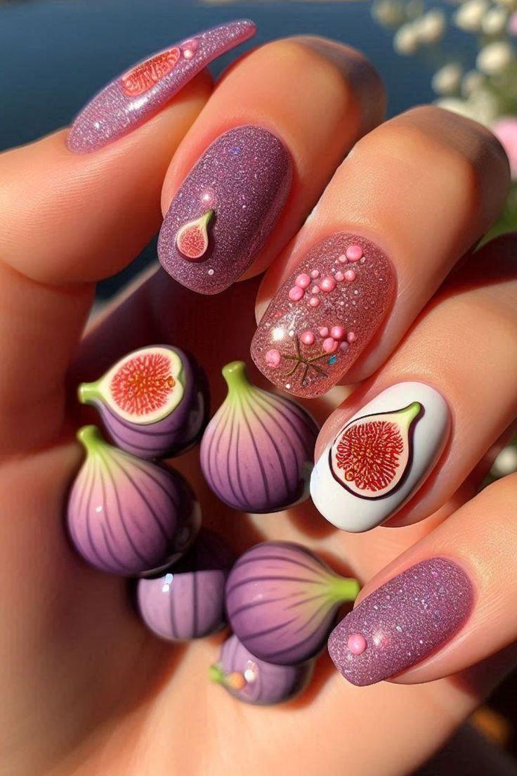 μοβ-νύχια-με-γκλίτερ-και-σύκα-ιδέες-