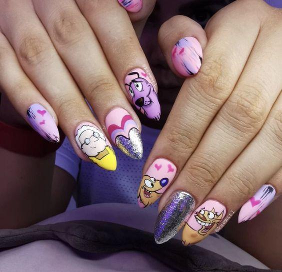 Ιδέες-για-Indie-Nails-ήρωες-από-κινούμενα-σχέδια