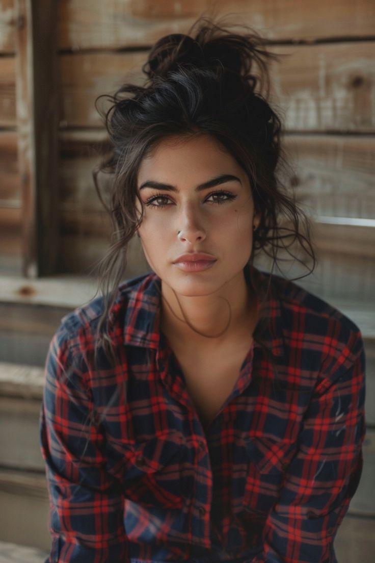 salty hair-με-κότσο-σε-μαύρα μαλλιά-ιδέες- salty hair-με-κότσο-σε-μαύρα μαλλιά-ιδέες-