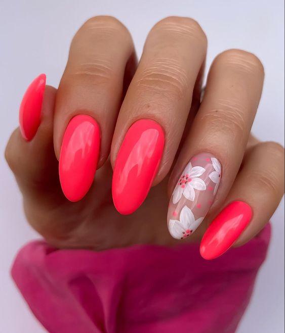 κοραλί-νύχια-με-λουλούδια-ιδέες-