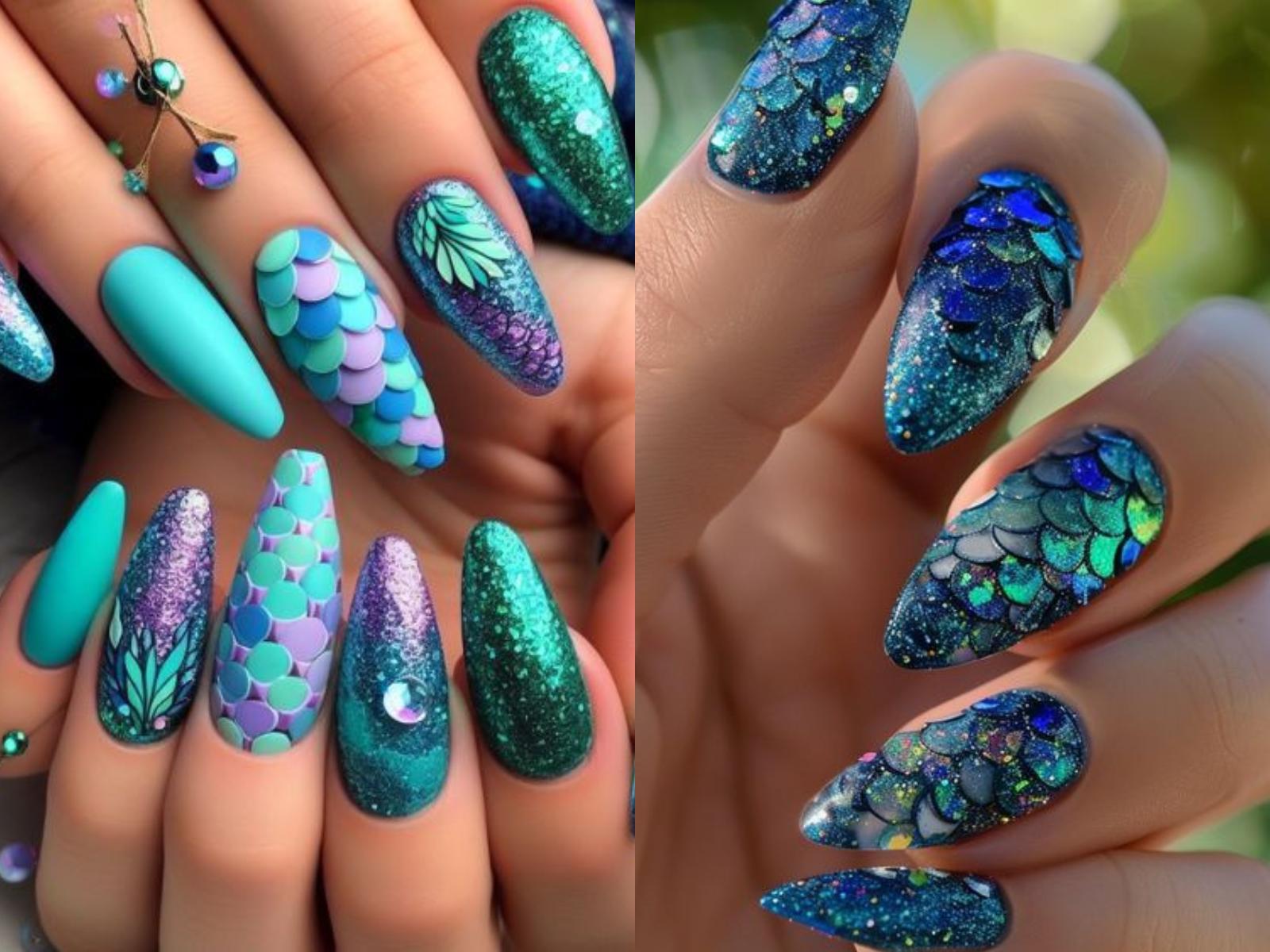 ιδέες-για-mermaid-nails-Αύγουστος 2024-