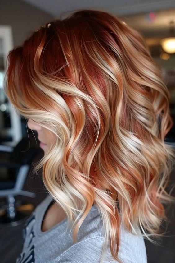 πυρόξανθα-μαλλιά-με-ανταύγειες-ιδέες- πυρόξανθα-μαλλιά-με-ανταύγειες-ιδέες-