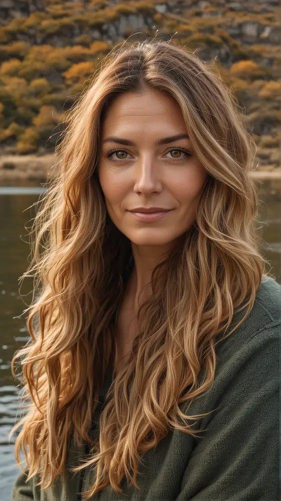 baby highlights-σε-μακριά-μαλλιά-ιδέες-