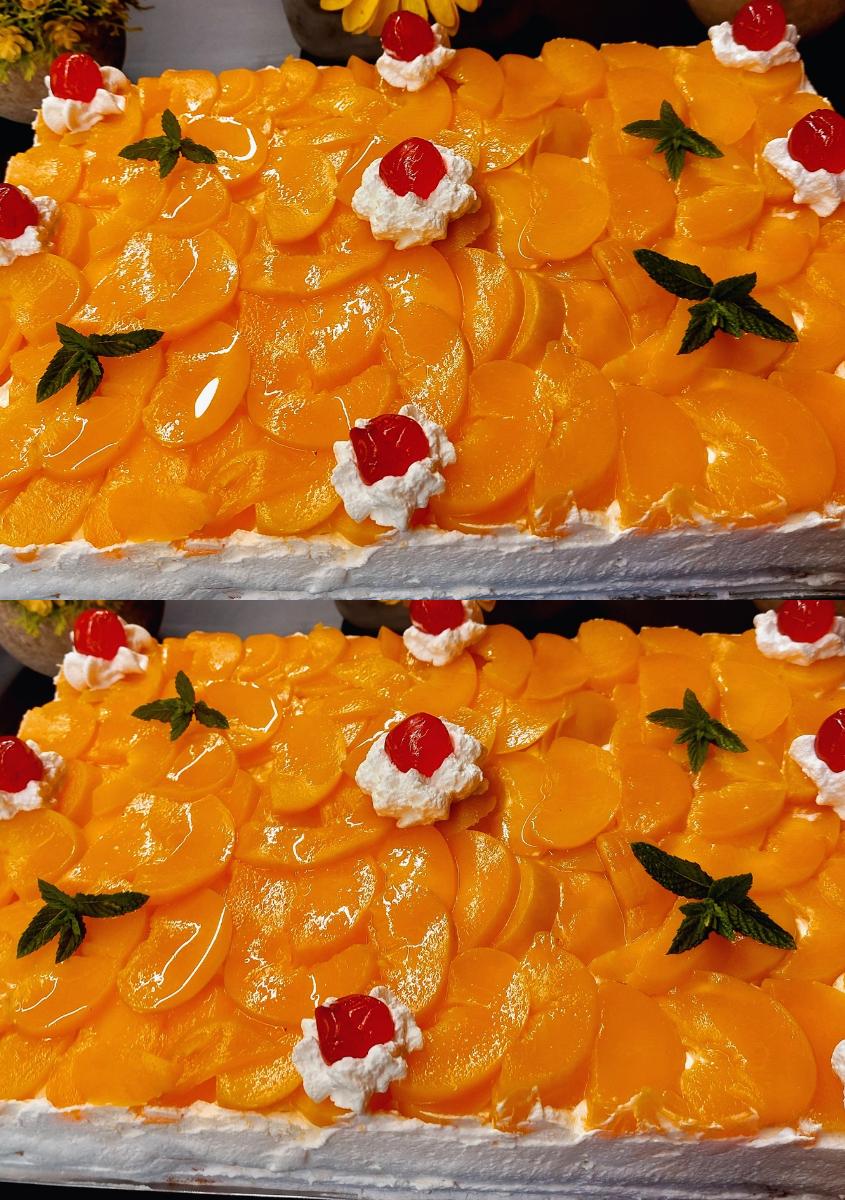 συνταγή-για-γλυκό ψυγείου-με-κρέμα μιλφέιγ-και-ροδάκινα- συνταγή-για-γλυκό ψυγείου-με-κρέμα μιλφέιγ-και-ροδάκινα-